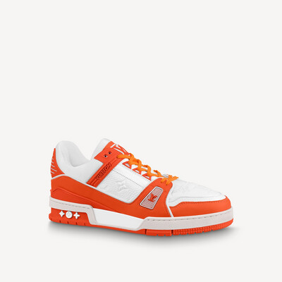 LOUIS VUITTON LV TRAINER SNEAKER in Orange