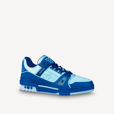LOUIS VUITTON LV TRAINER SNEAKER in Blue