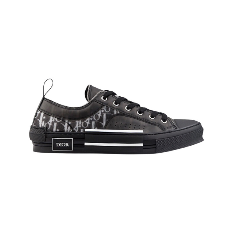 Dior B23 Low Top Canvas Oblique Black