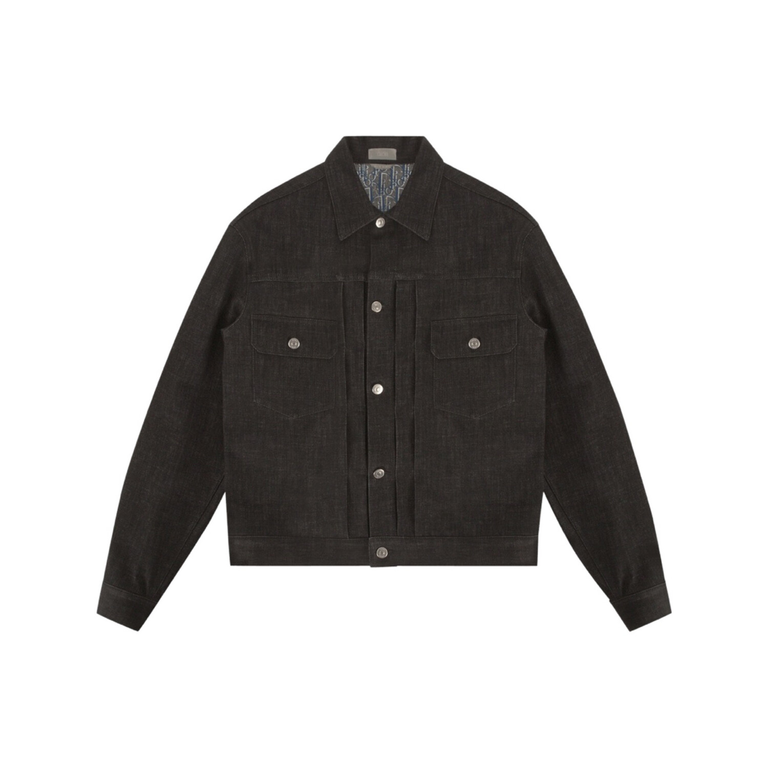 DIOR Oblique Blouson Black Stretch Cotton Denim Jacket