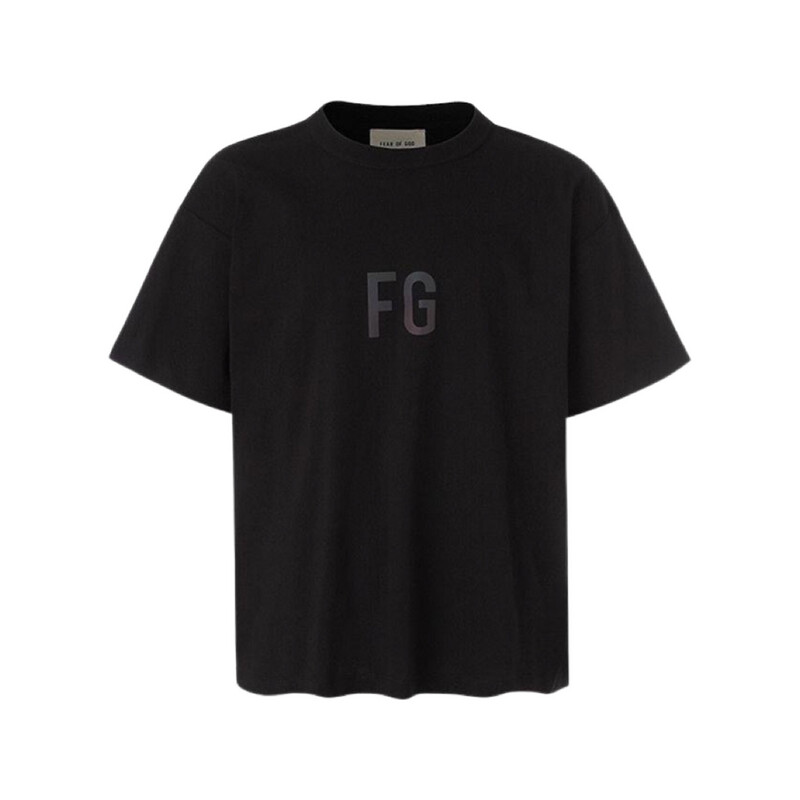 Fear Of God Reflective Logo T-shirt Black Fear Of God Reflective Logo T-shirt Black