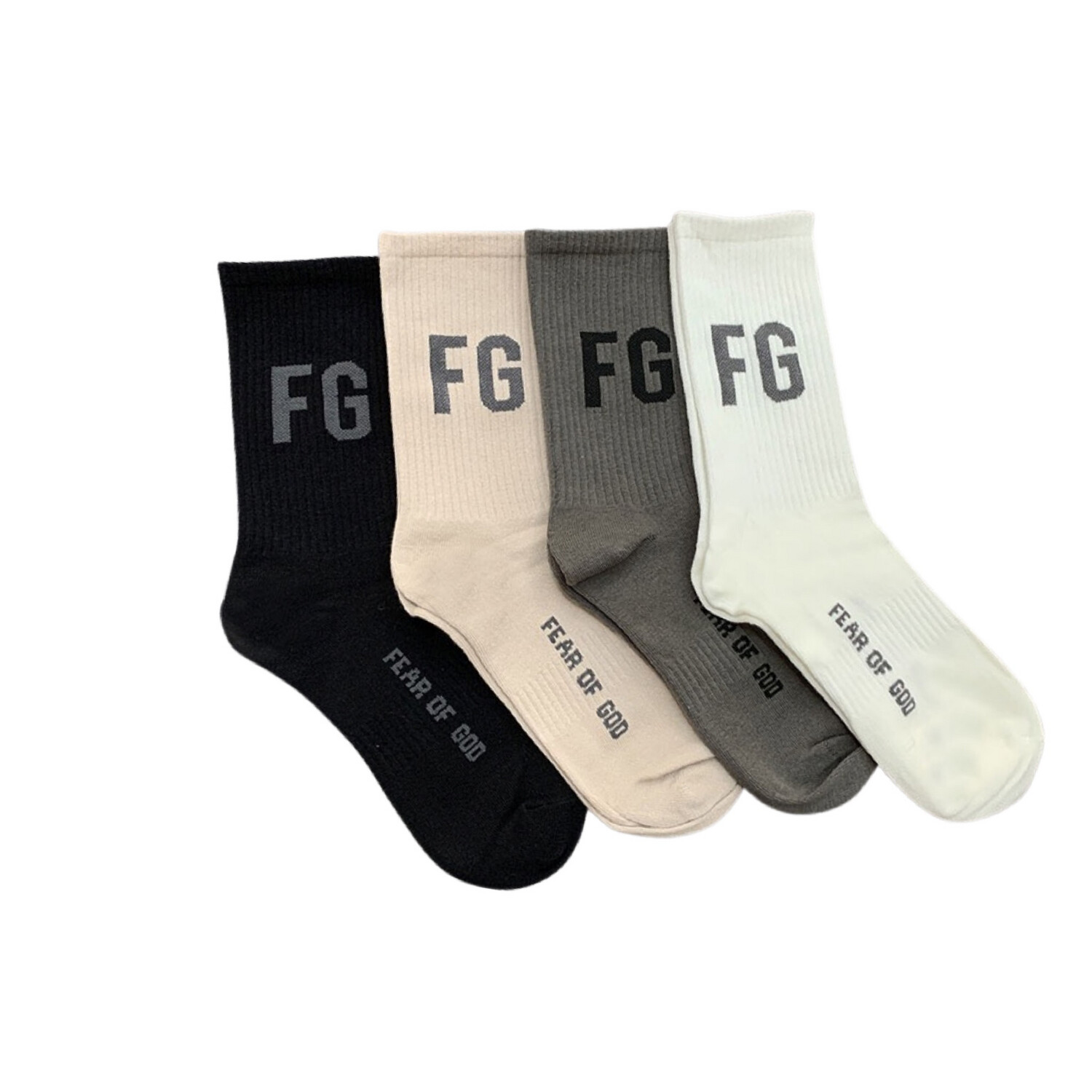 Fear Of God meias FG Logo 1 Par 