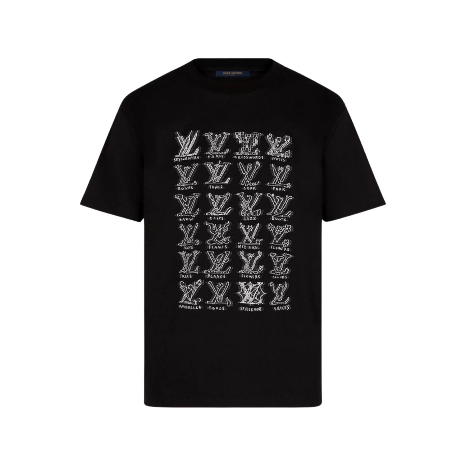 Louis Vuitton Cartoons Jacquard T-Shirt Black