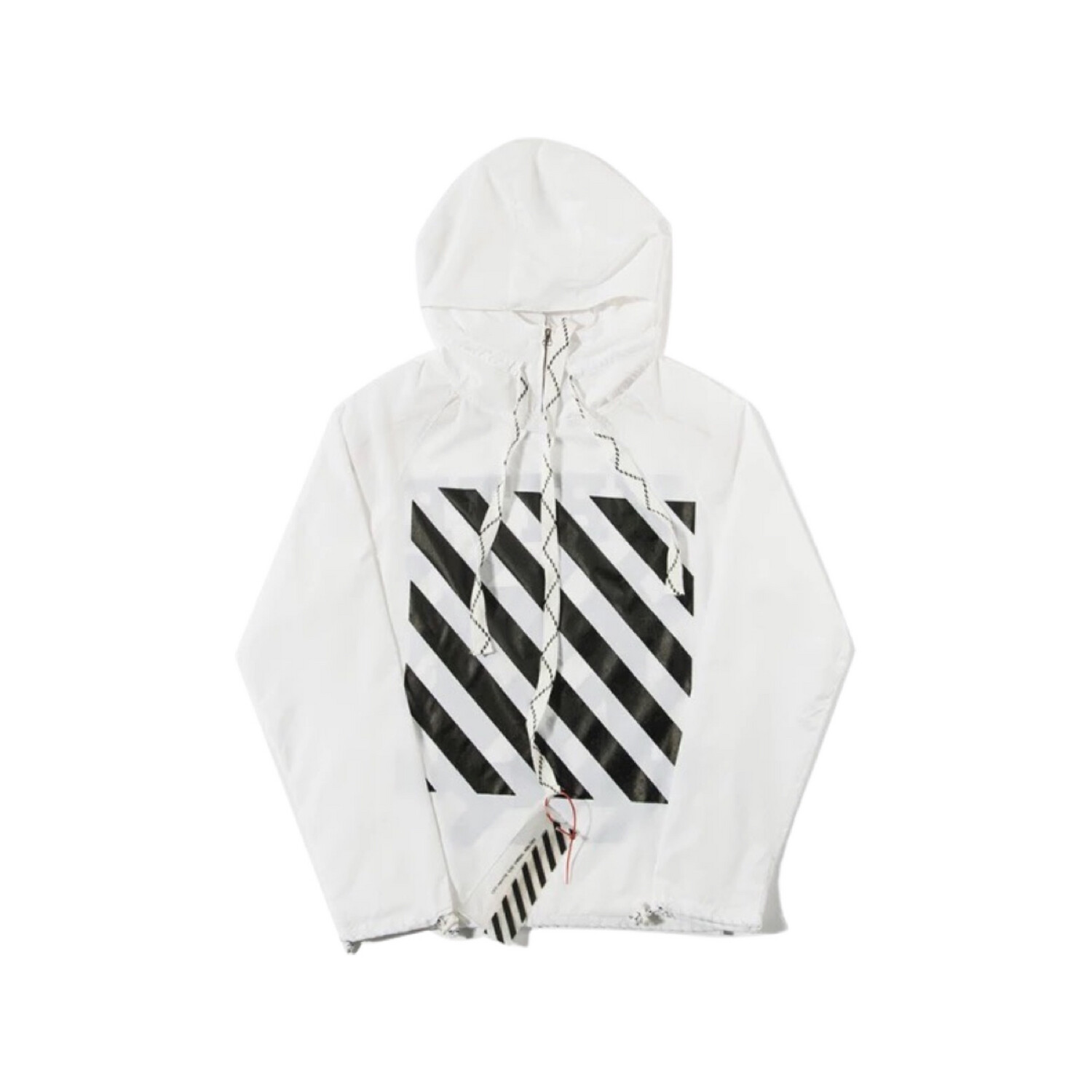 Off-White Windproof Jacket Off-Black Vision Windbreaker White 