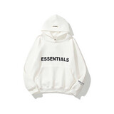 FEAR OF GOD ESSENTIALS 3D SILICON HOODIE WHITE