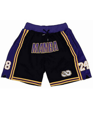 Just Don Shorts Los Angels Lakers Black Mamba