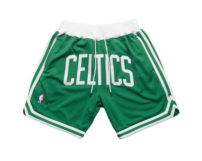 Just Don Shorts Boston Celtics Green