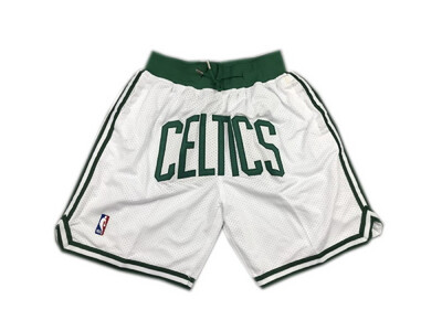 Just Don Shorts Boston Celtics White