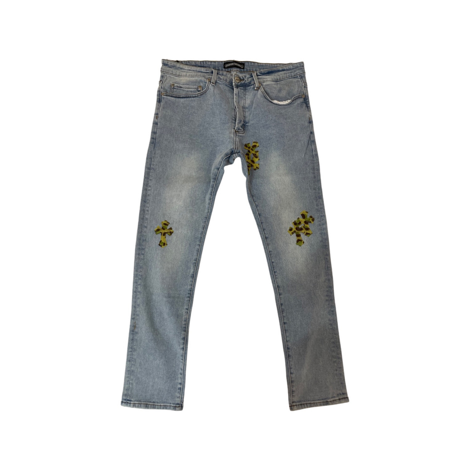 Chrome Hearts Cross Camouflage Denim Jeans