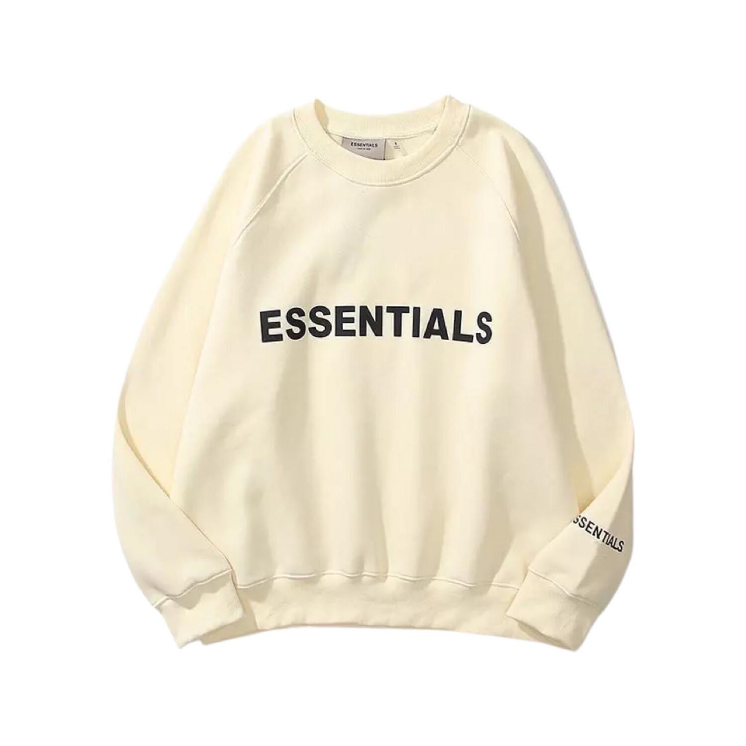 FEAR OF GOD ESSENTIALS CREW SWEAT BUTTERCREAM 