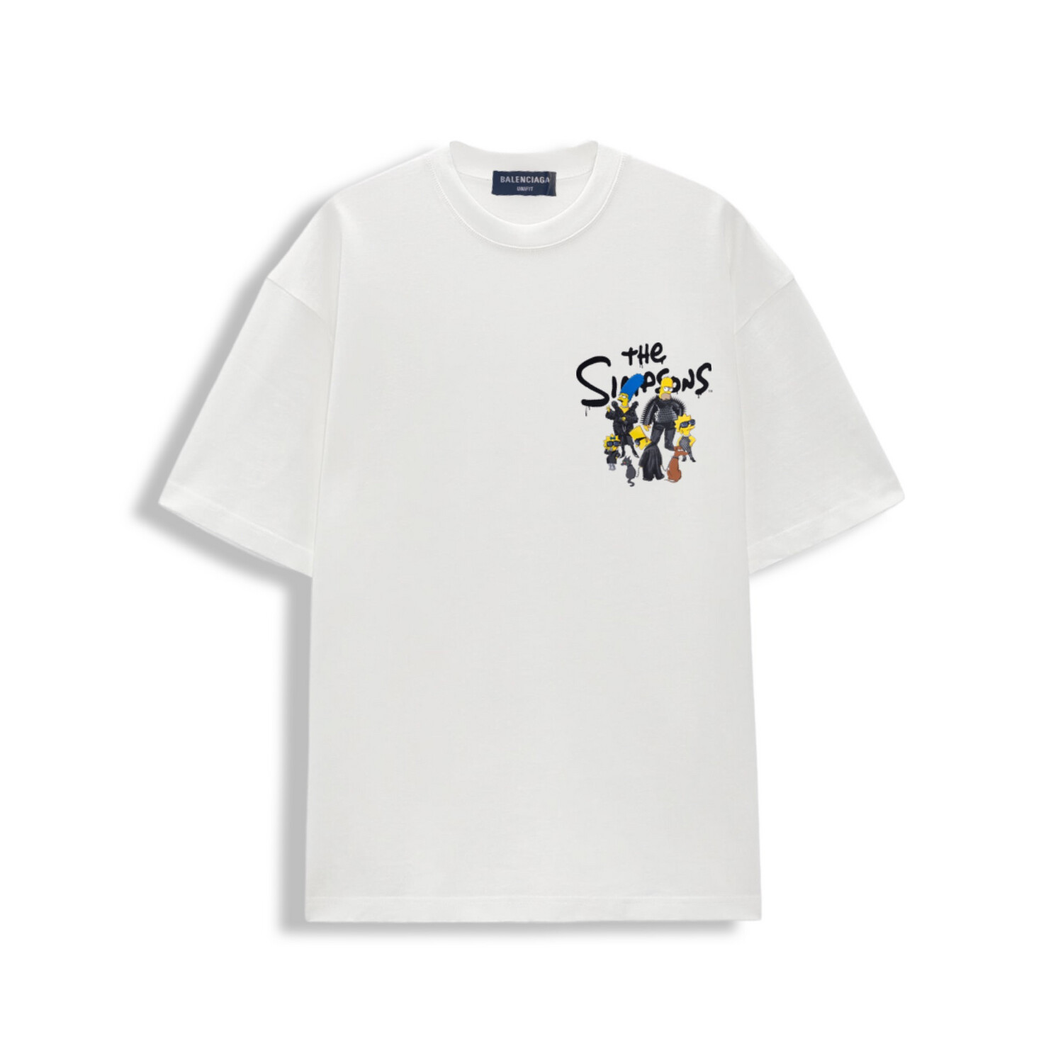 Balenciaga X The Simpsons Print On Chest T-SHIRT WHITE