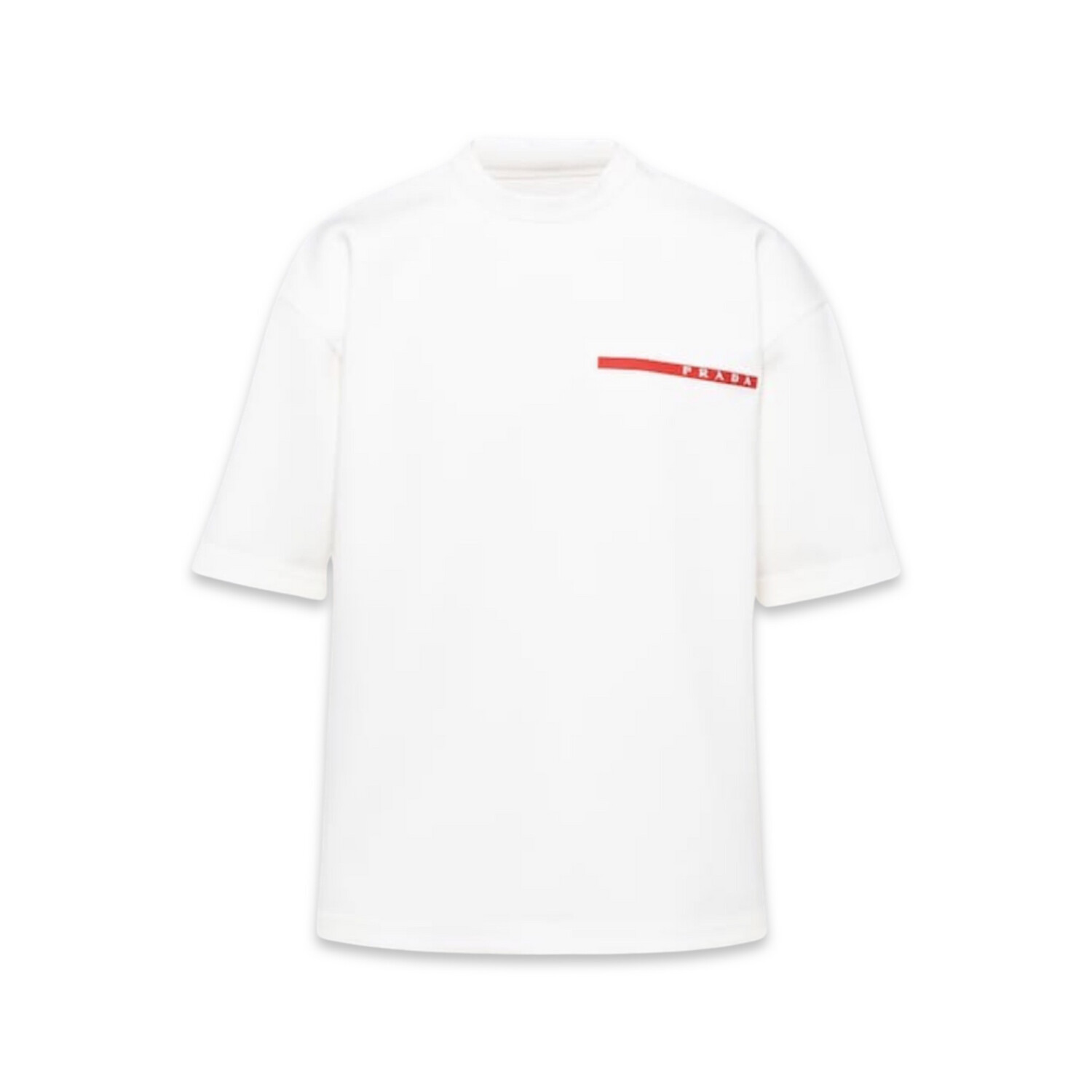 Prada Recycled Double Technical Jersey T-shirt White