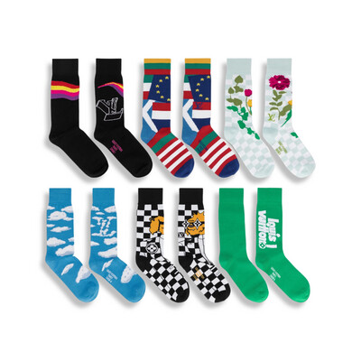Louis Vuitton LV Archive Sock Set 6 Pares  Meias