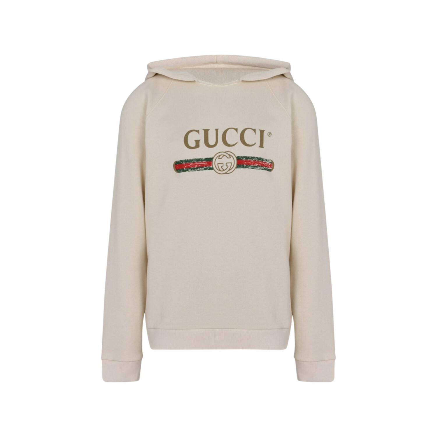 Gucci Hooded Cotton With Gucci Logo White