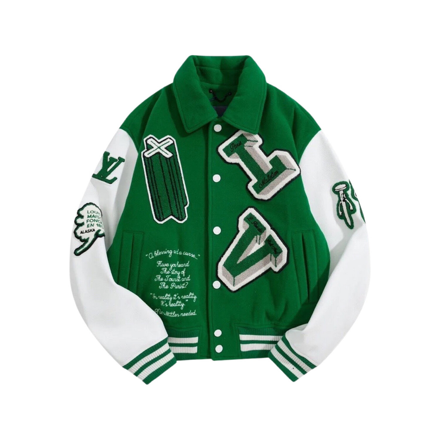 Louis Vuitton JAQUETA VARSITY EM COURO