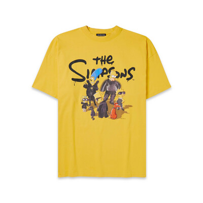 Balenciaga X The Simpsons Print  T-SHIRT YELLOW 