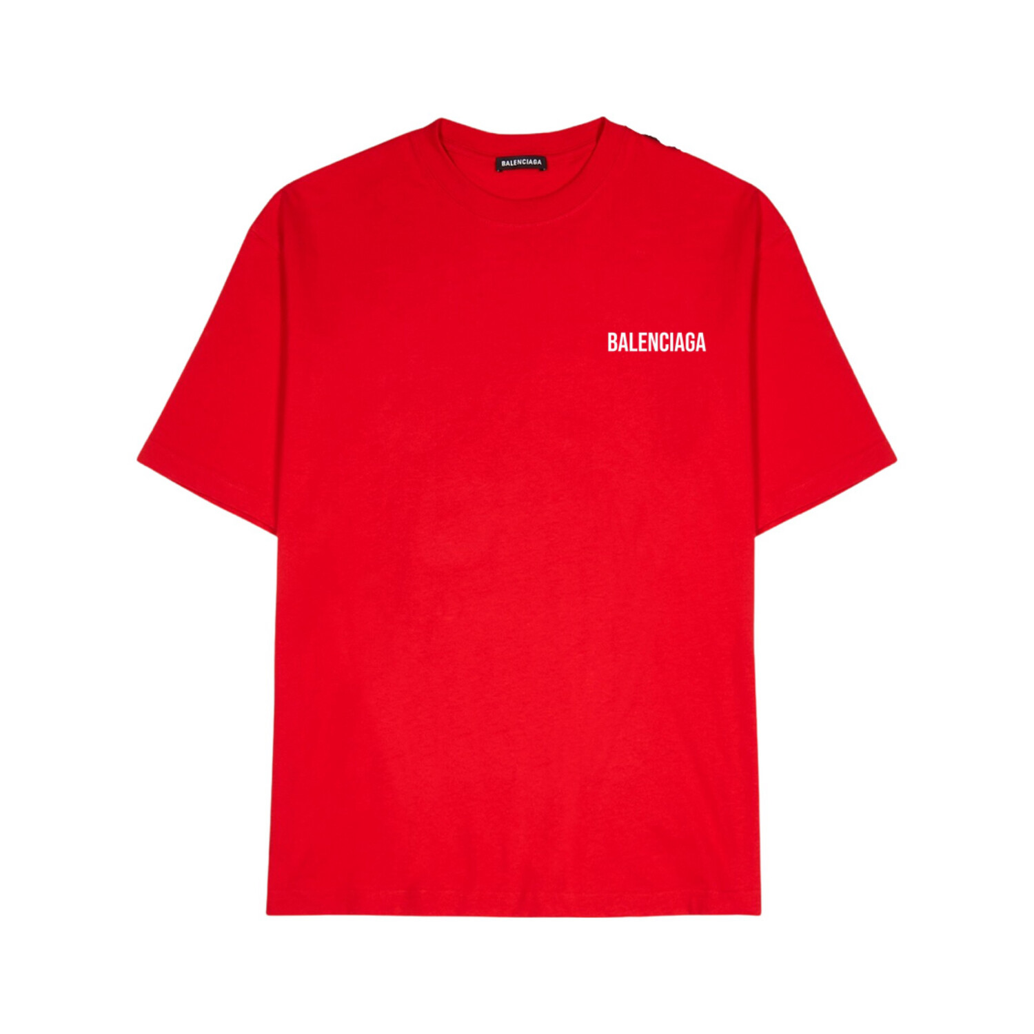 Balenciaga T-Shirts Logo Medium Fit T-Shirt Red/White