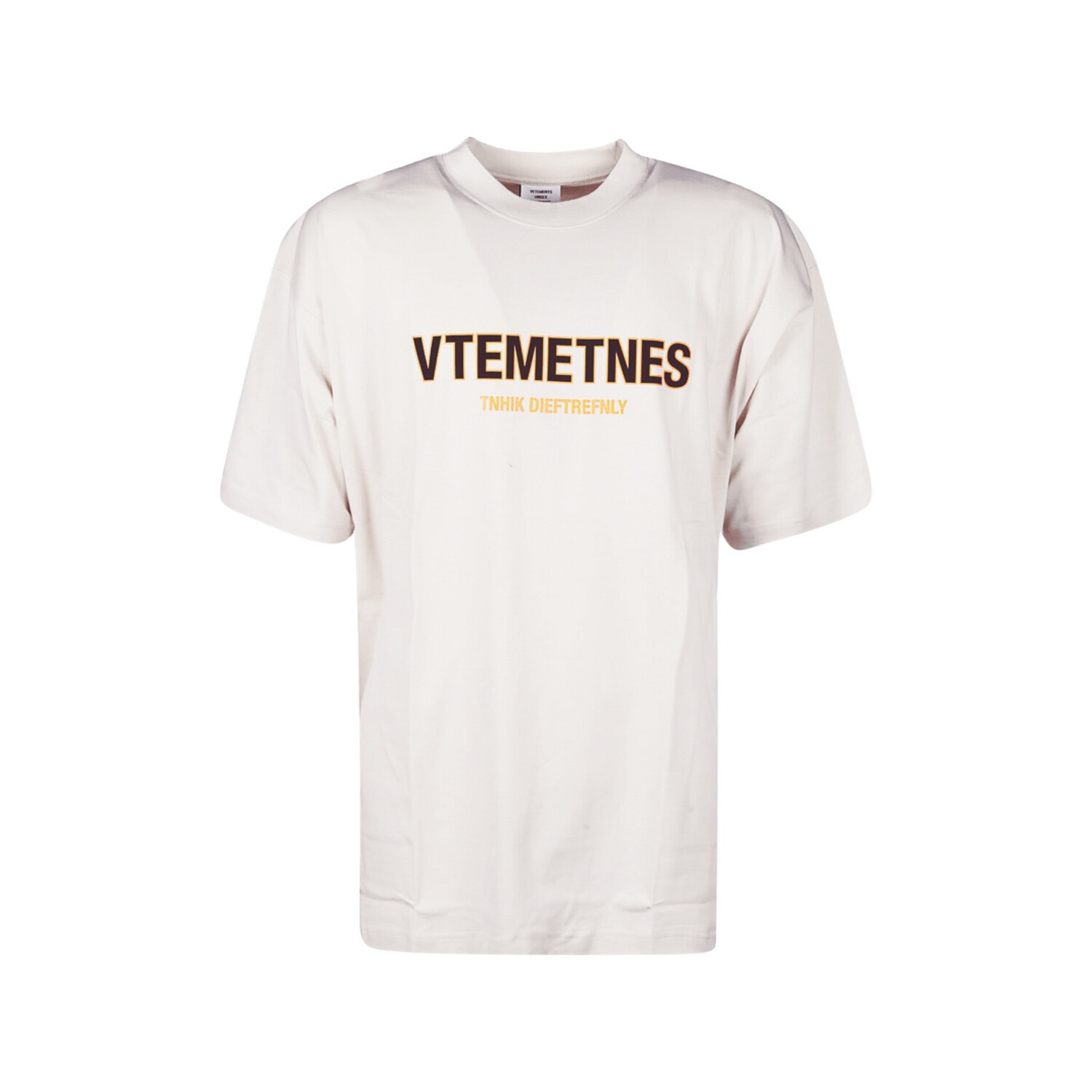 Vetements Logo Print CottonJersey T-Shirt White