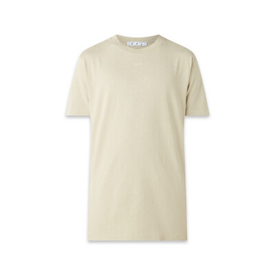 Off-White Rubber Arrows T-shirt met logo- en backprint Beige