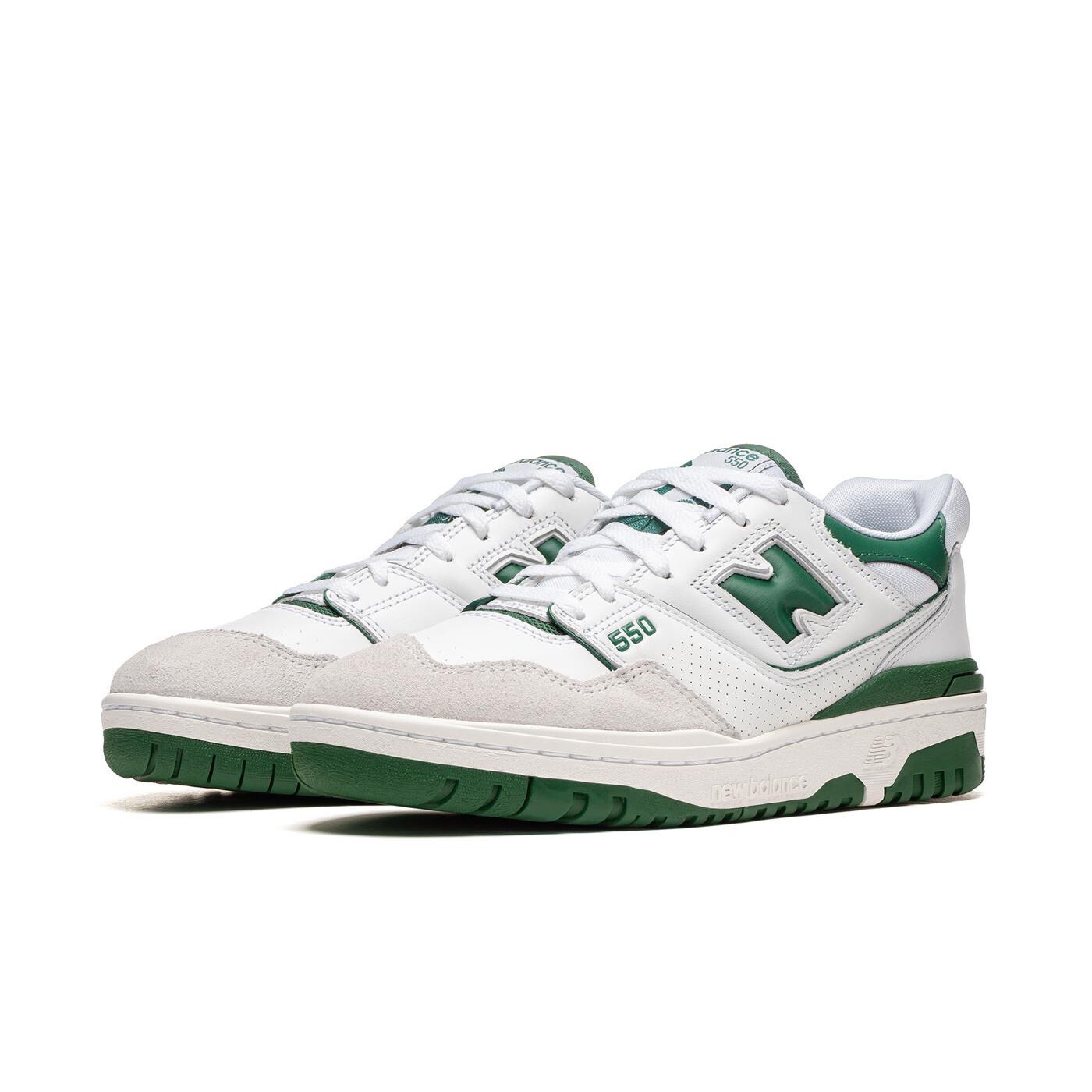 NEW BALANCE 550 Green &amp; White