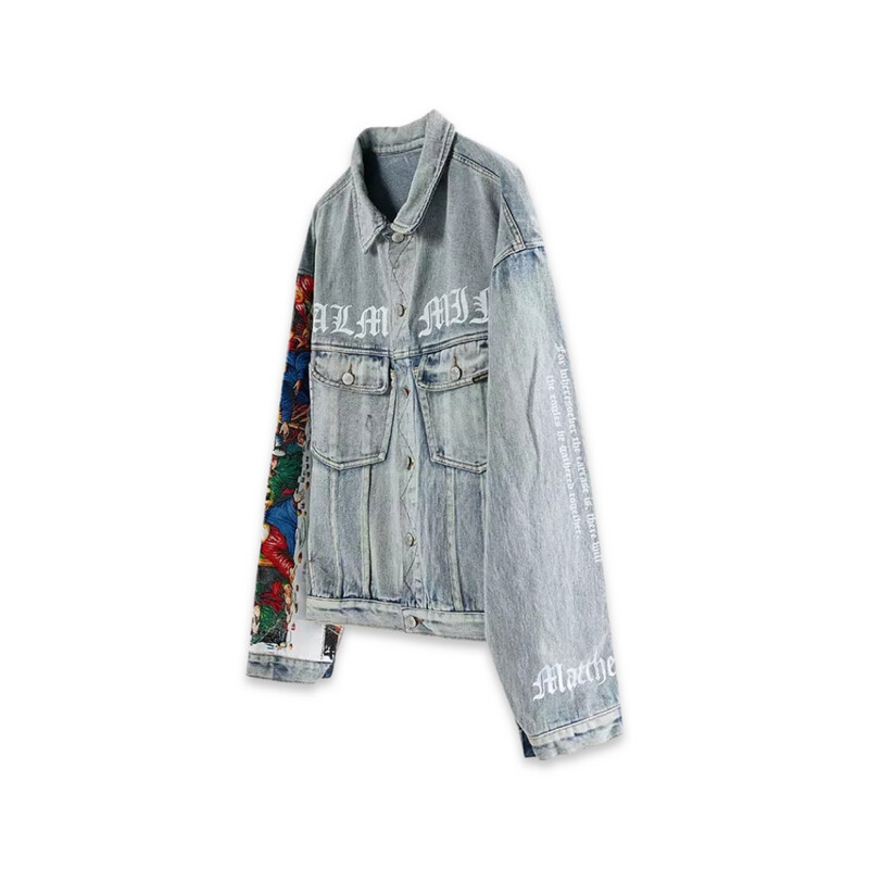 JEANS DATUN DENIN JACKET BLUE GRAFFITI