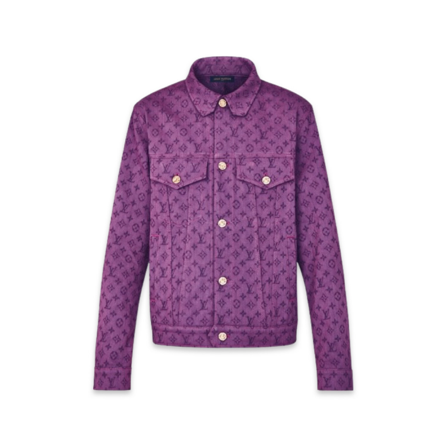 LOUIS VUITTON Purple Monogram Denim Jacket