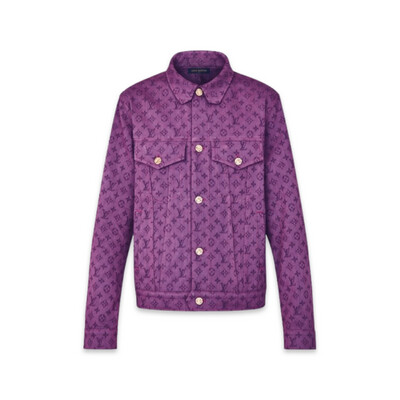 LOUIS VUITTON Purple Monogram Denim Jacket