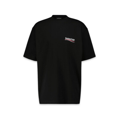 BALENCIAGA Political Campaign T-Shirt Black