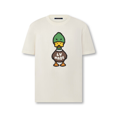 Louis Vuitton T-shirt COM PATO EM JACQUARD E INTÁRSIa White