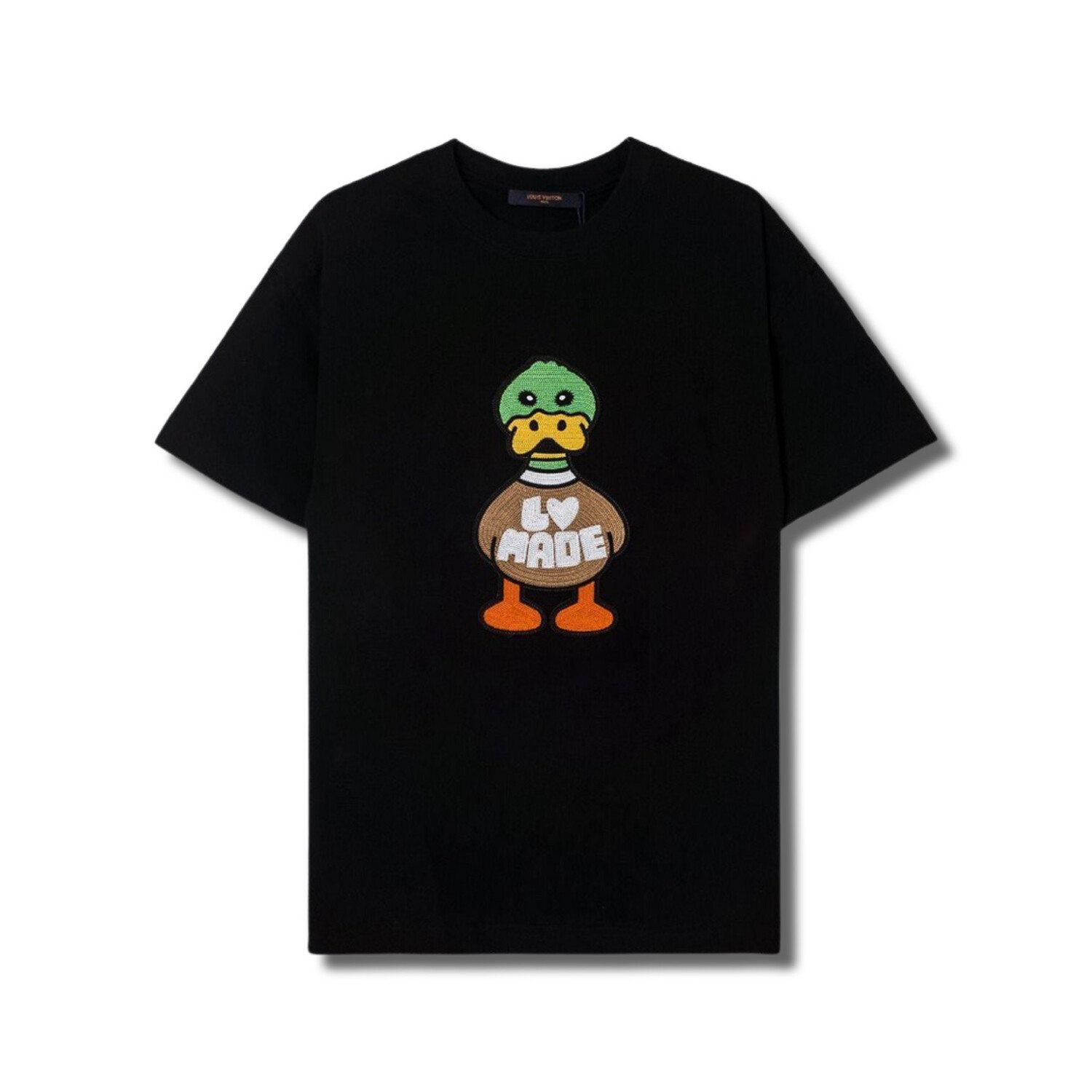 Louis Vuitton T-shirt COM PATO EM JACQUARD E INTÁRSIa BLACK