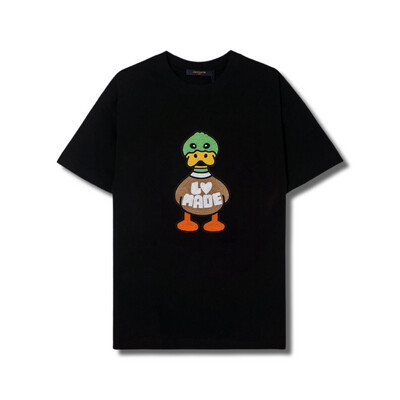 Louis Vuitton T-shirt COM PATO EM JACQUARD E INTÁRSIa BLACK