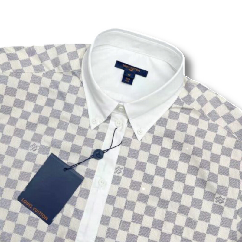 Louis Vuitton  CAMISA AZUL DAMIER
