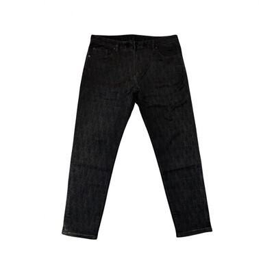 Christian Dior SLIM-FIT JEANS Black Dior Oblique Kasuri Cotton