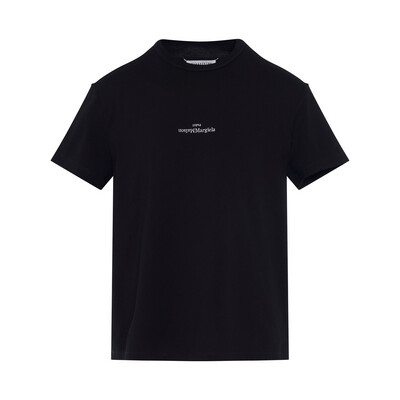 MAISON MARGIELA
Upside Down Logo T-Shirt in Black