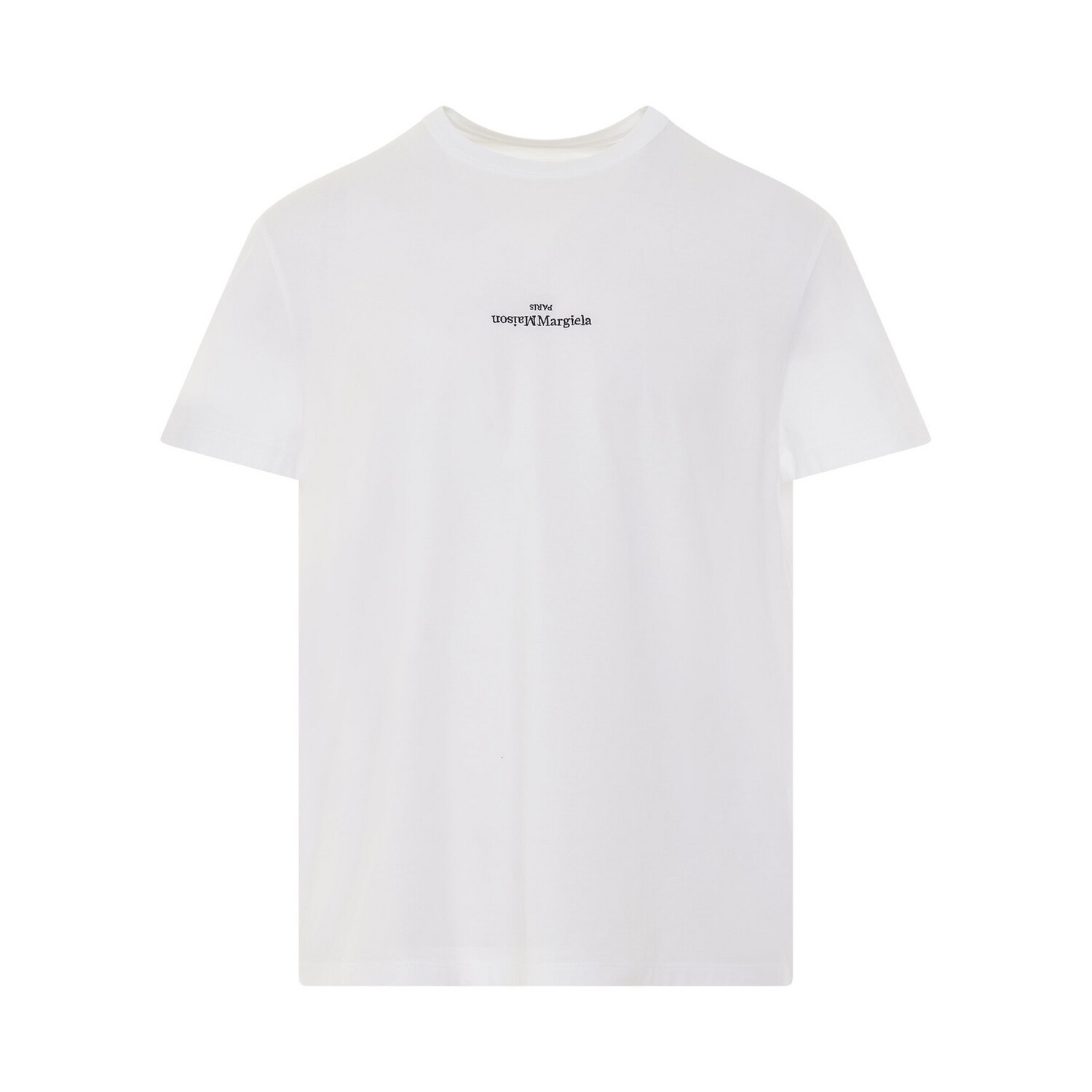 MAISON MARGIELA
Upside Down Logo T-Shirt in White/Black