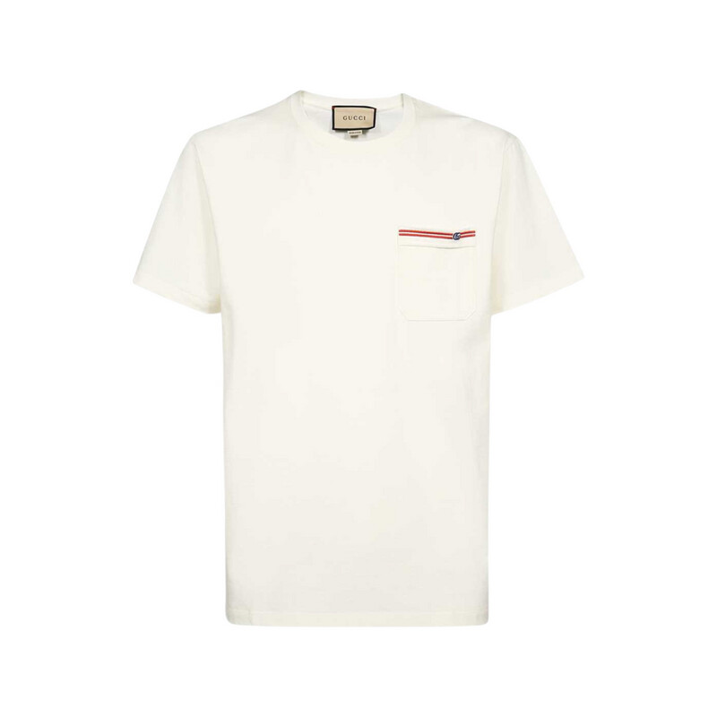 Gucci Cotton T-shirt with embroidery White