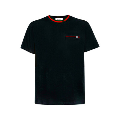 Gucci Cotton T-shirt with embroidery Black