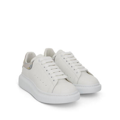 ALEXANDER McQUEEN Sneakers in White/Silver