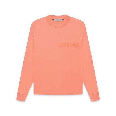 FEAR OF GOD Essentials Long Sleeve T-shirt Coral