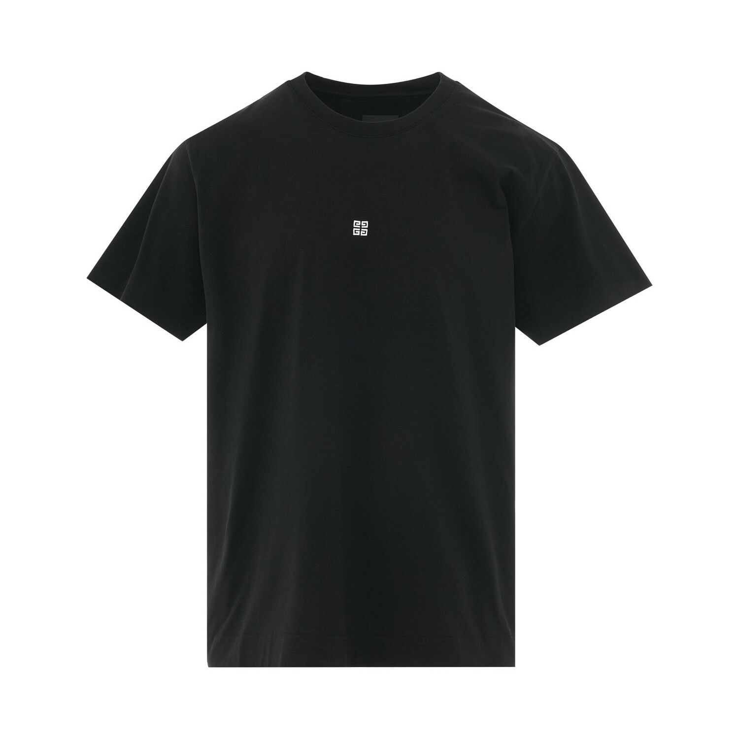 GIVENCHY 4G Logo Embroidered T-Shirt in BLACK