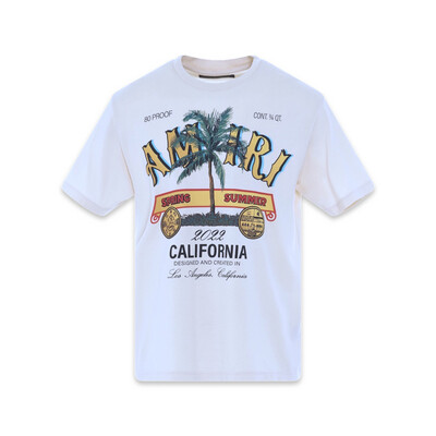 AMIRI Rum Label T-Shirt in Almond