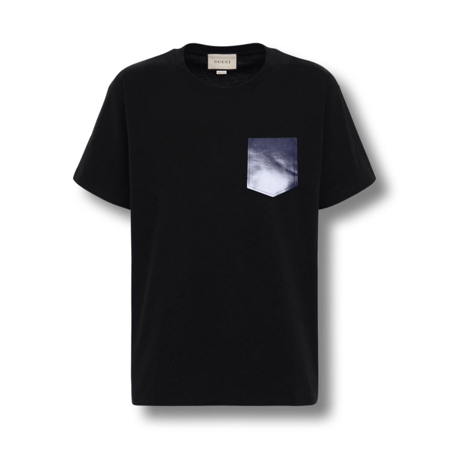 Gucci T-shirt Technical Jersey With Leather Pocket Black