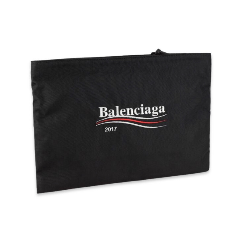BALENCIAGA
wave logo clutch bag