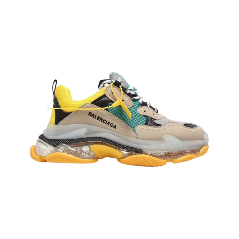 Balenciaga Triple S Clear Sole Yellow & Green Balenciaga Triple S Clear Sole Yellow & Green