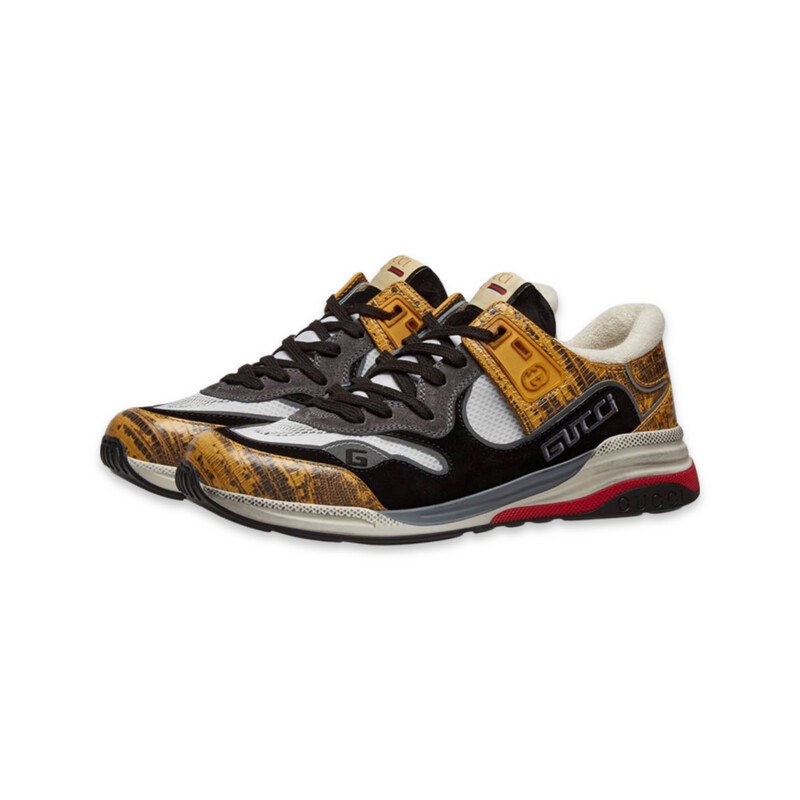 GUCCI Low-Top Sneakers 1LH10 suede Logo print black-combo GUCCI Low-Top Sneakers 1LH10 suede Logo print black-combo