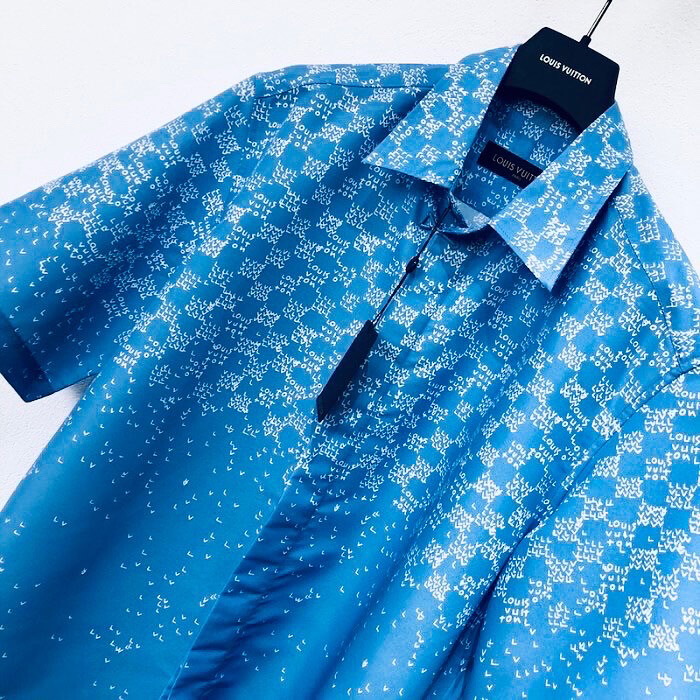 Louis Vuitton DAMIER SPREAD SHORT-SLEEVED HOOK DETAIL SHIRT