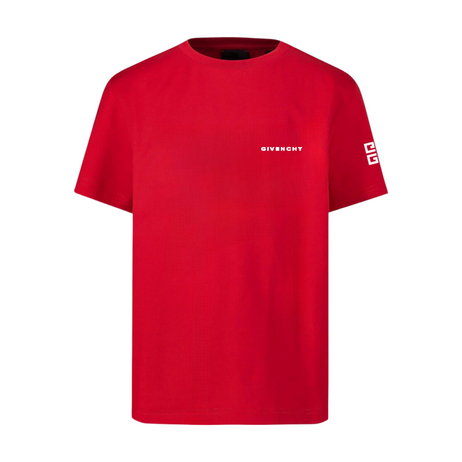 GIVENCHY 4G Logo Embroidered T-Shirt in Red