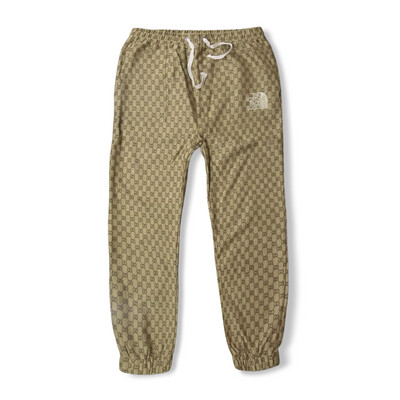 Gucci X North Face Ensemble Pants en toile GG Brown