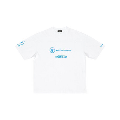 Balenciaga WFP T-Shirt in white and blue