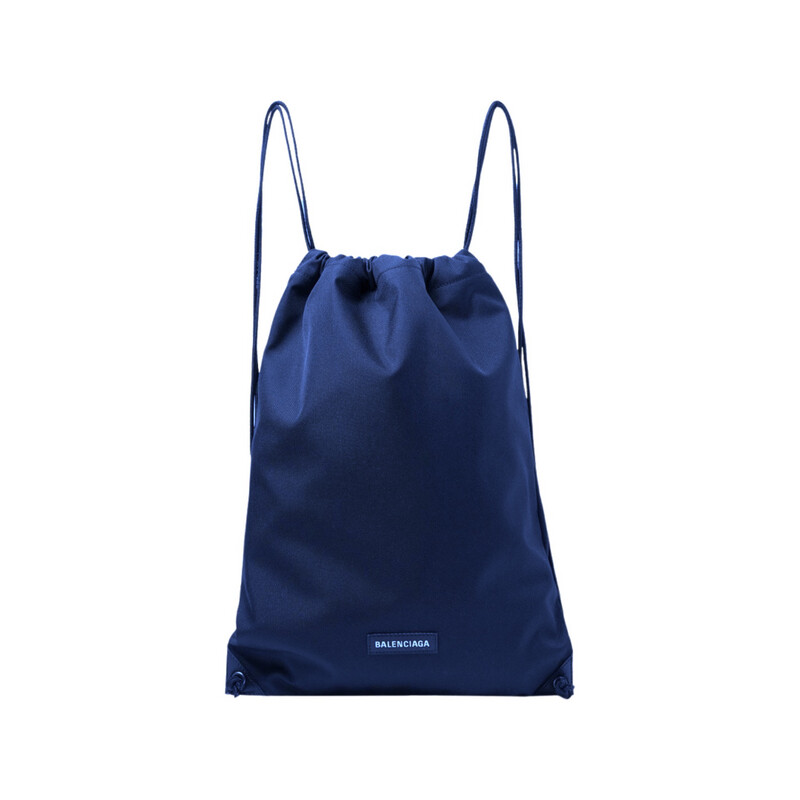Balenciaga - Explorer Canvas Drawstring Backpack - Blue Balenciaga - Explorer Canvas Drawstring Backpack - Blue